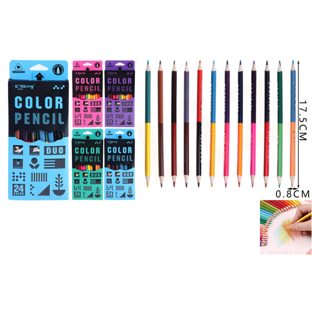 Lápices de colores colores duo 24colores 1
