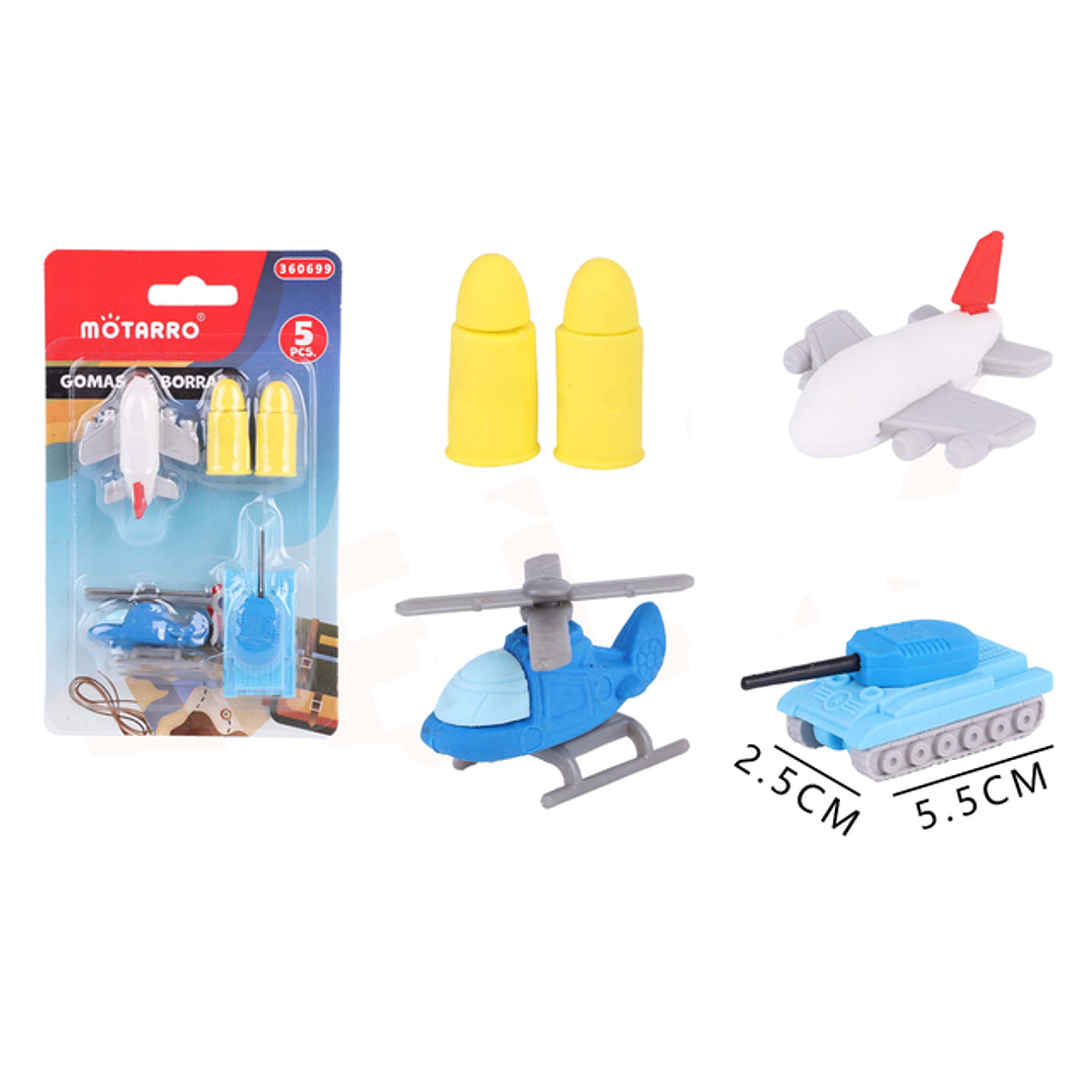 Goma de Borrar Militar 5pcs 1