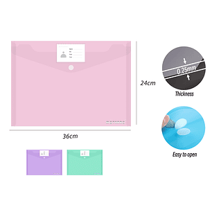Carpeta Con Velcro E Identificador 3624Cm