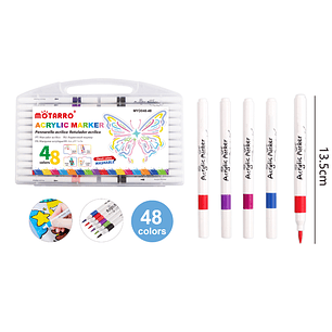 Marcadores Acrilico 135Cm 48Pcs