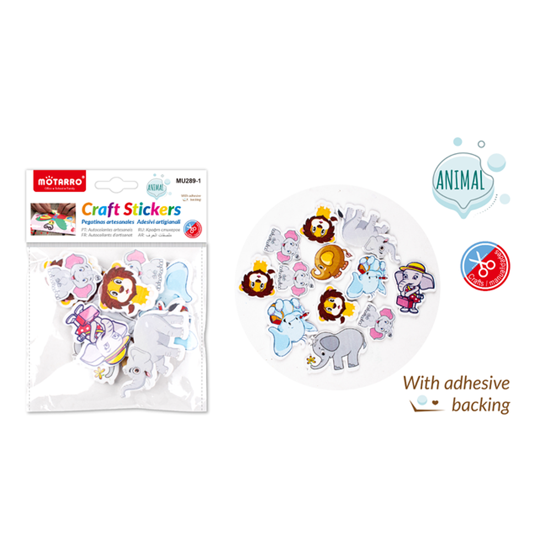 Stickers Goma Eva Animales 1