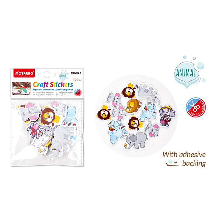 Stickers Goma Eva Animales 1