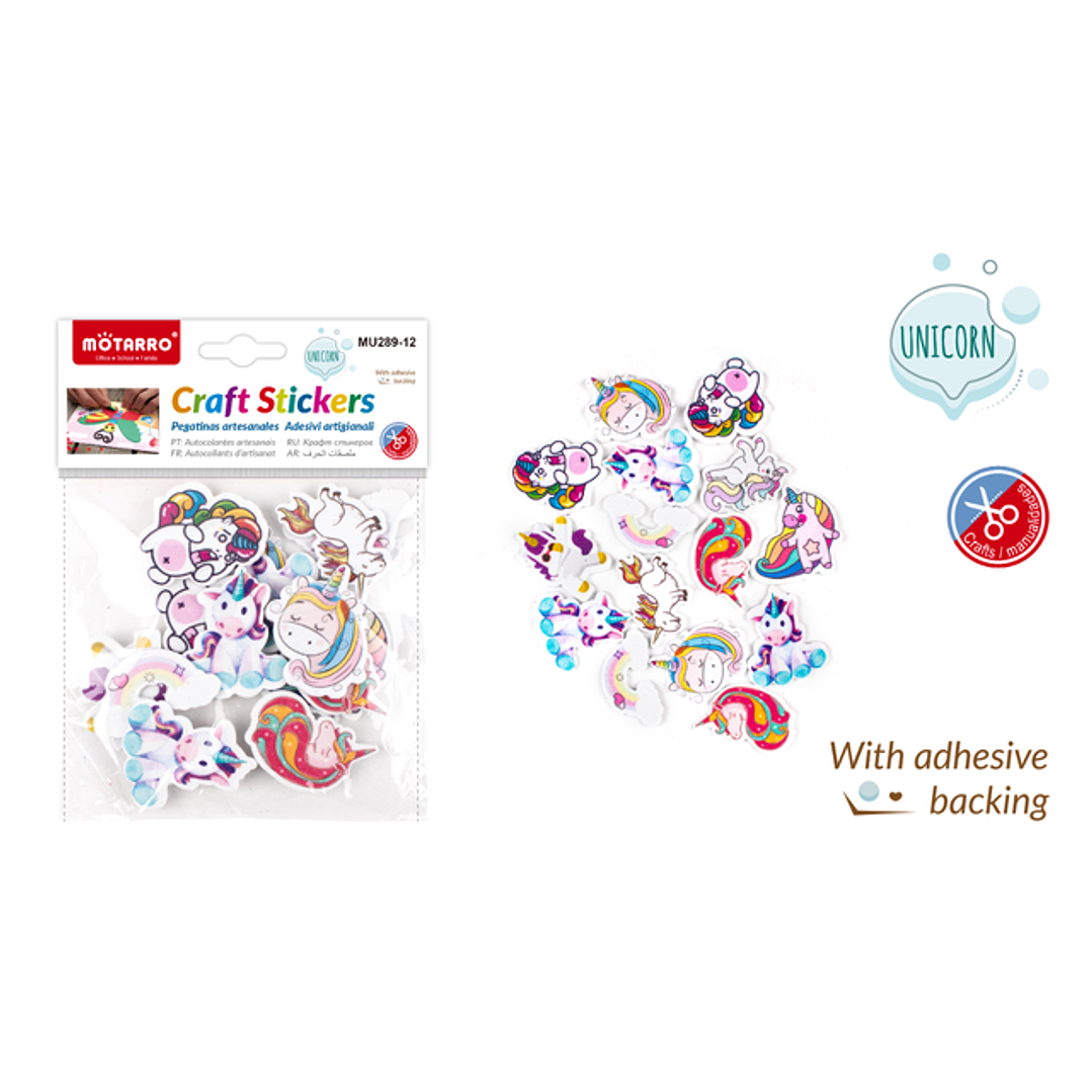 Stickers Goma Eva Unicornio 1