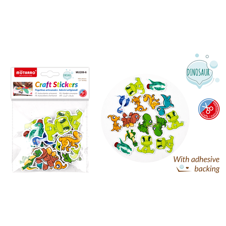 Stickers Goma Eva Dinosaurios 1