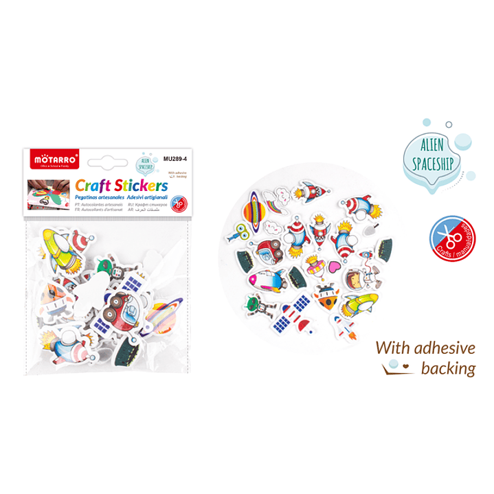 Stickers Goma Eva Astronaves 1