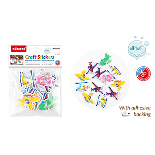 Stickers Goma Eva Avión