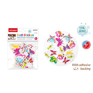 Stickers Goma Eva Mariposas