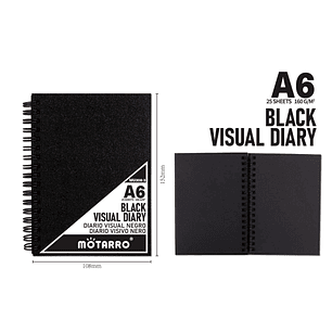Libreta Negras 10.5*14.5Cm