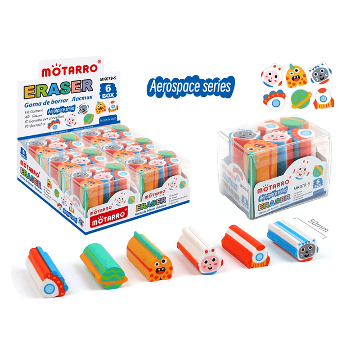 Goma de Borrar Astronauta 6pcs 1