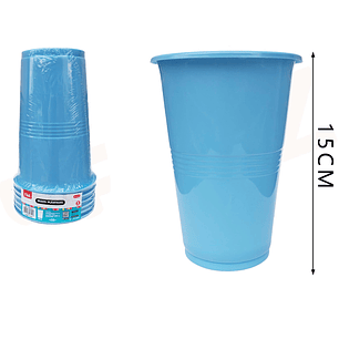 Vasos Plástico Celeste 1000ML 6pcs
