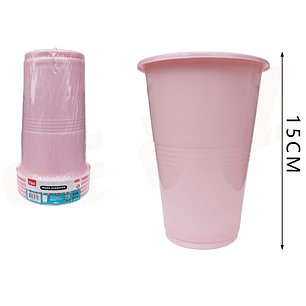 Vasos Plástico Rosado 1000ML 6pcs