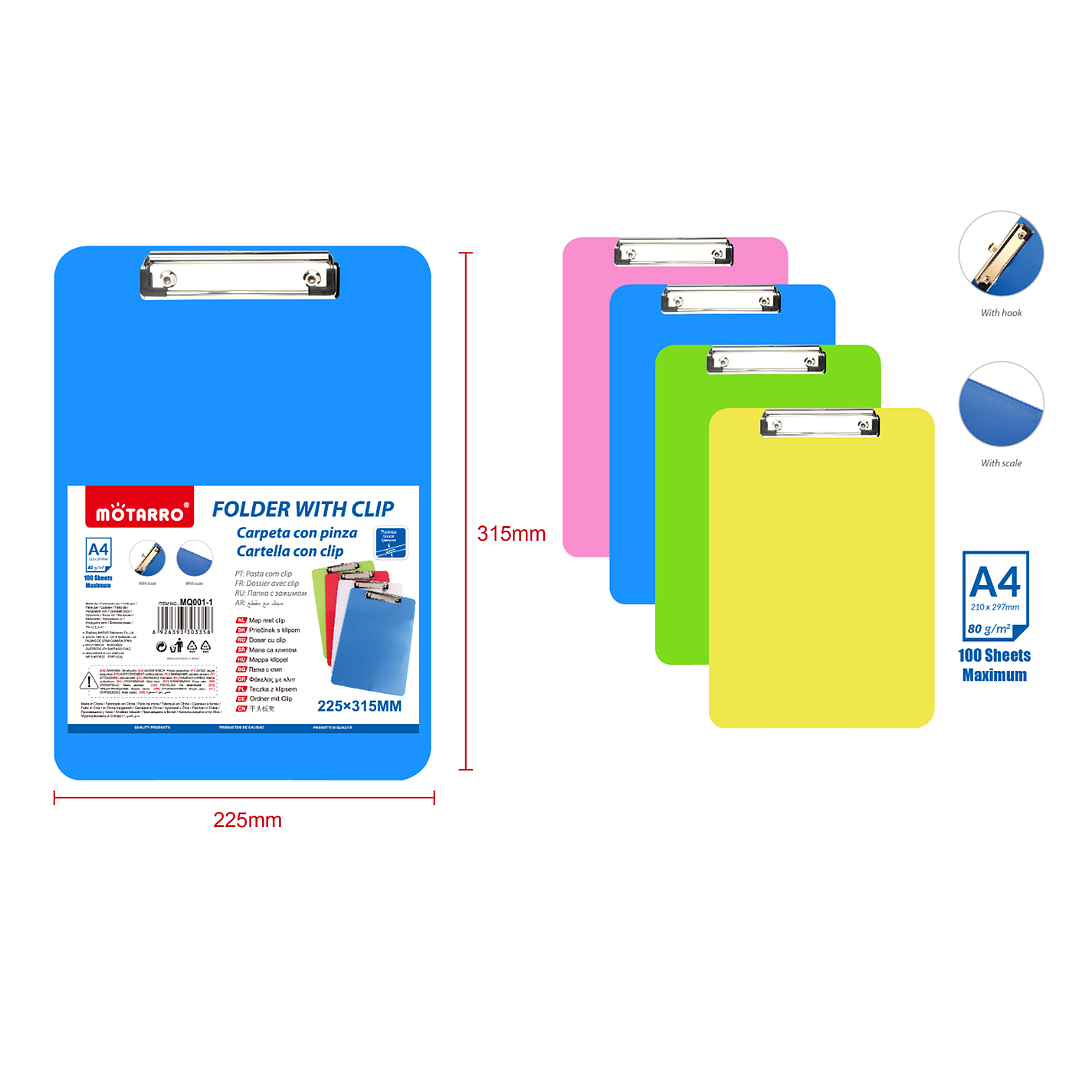 Tabla Colores Con Apretador A4 1