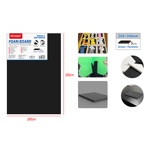 Tablero de Espuma Negro 20*30cm 5mm