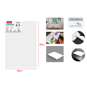 Tablero De Espuma Blanco 4060Cm 5Mm
