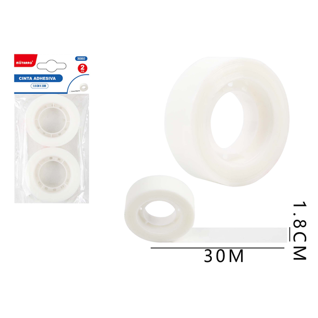 Cintas Adhesiva Invisible 0.18*30M 2pcs 1