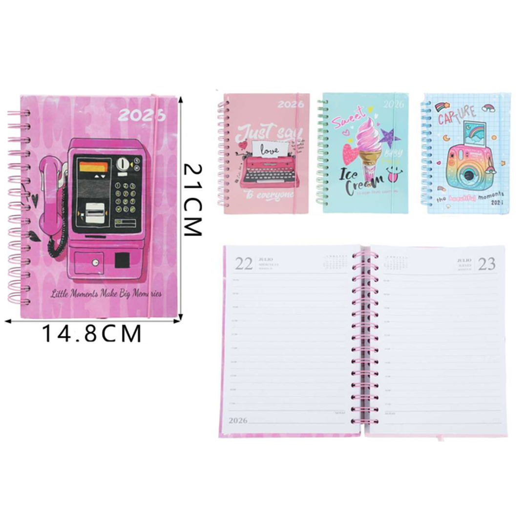 Agenda Con Espiral 2026 Disenos A5 1