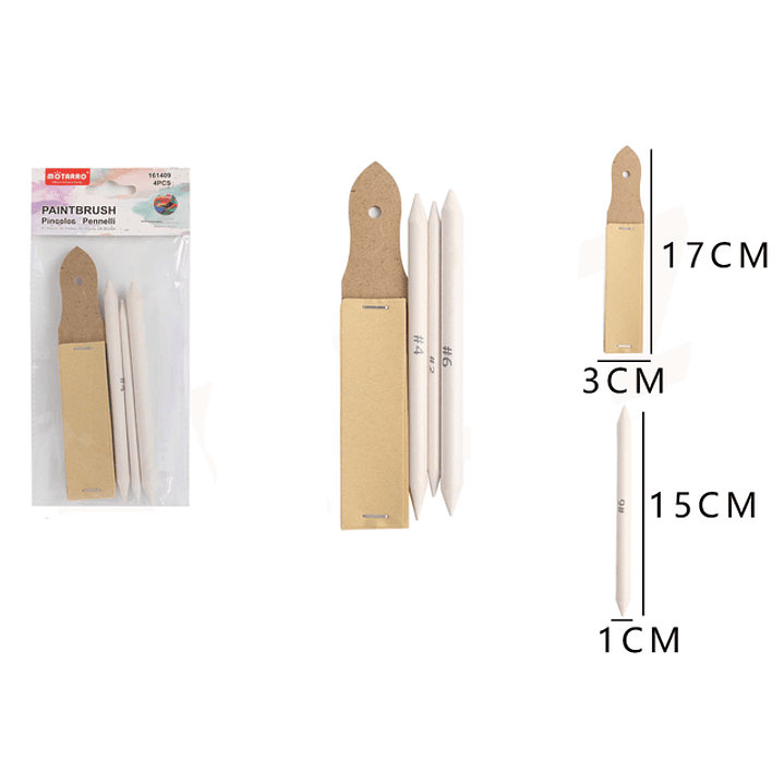 Set de Lápices difuminadores y lija 1