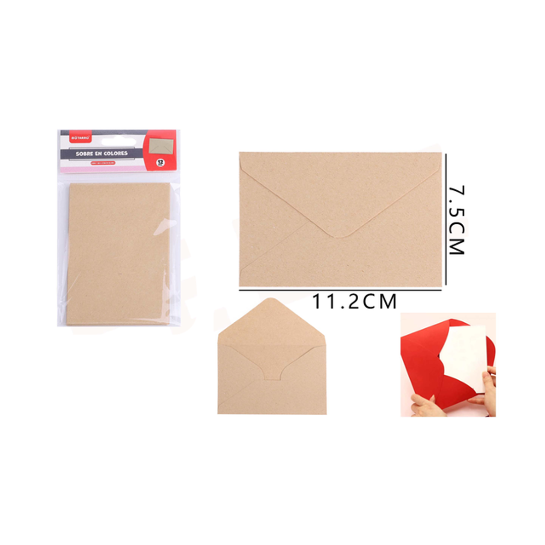 Sobres Kraft 11275Cm 12Pcs 1 1