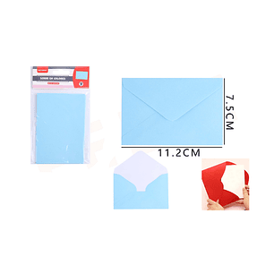 Sobres Celeste 11275Cm 12Pcs 1