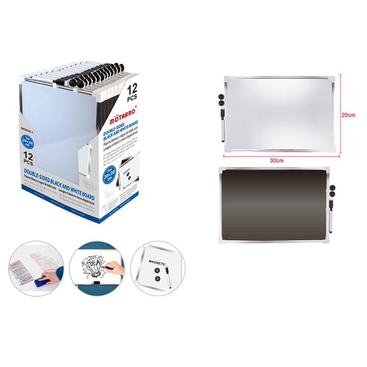 Pizarra Magnética Duo con imán y plumón 20x30cm 1