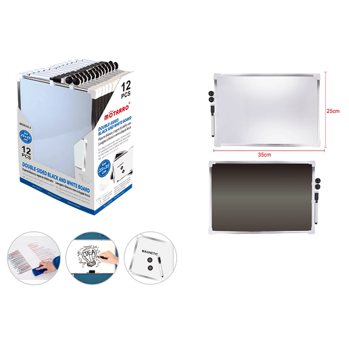 Pizarra Magnética Duo con imán y plumón 25x35cm 1