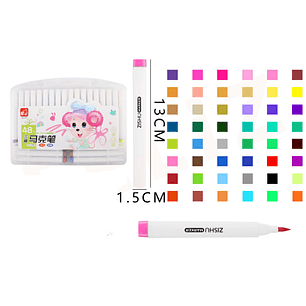 Marcadores de Colores 13x1.5cm 48pcs
