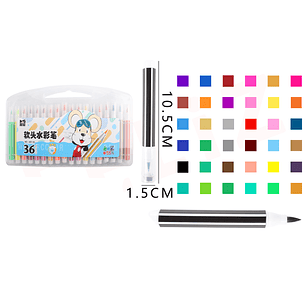 Marcadores De Colores Lavable 10515Cm 36Pcs