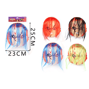 Mascara Muneco Con Pelo Halloween