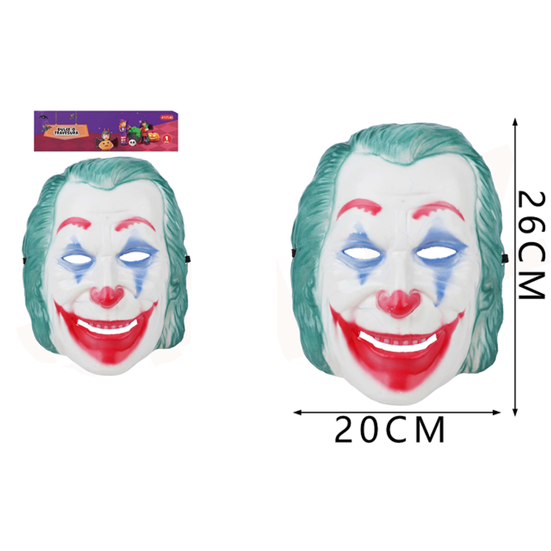 Mascara Payaso Pelo Verde Halloween 1