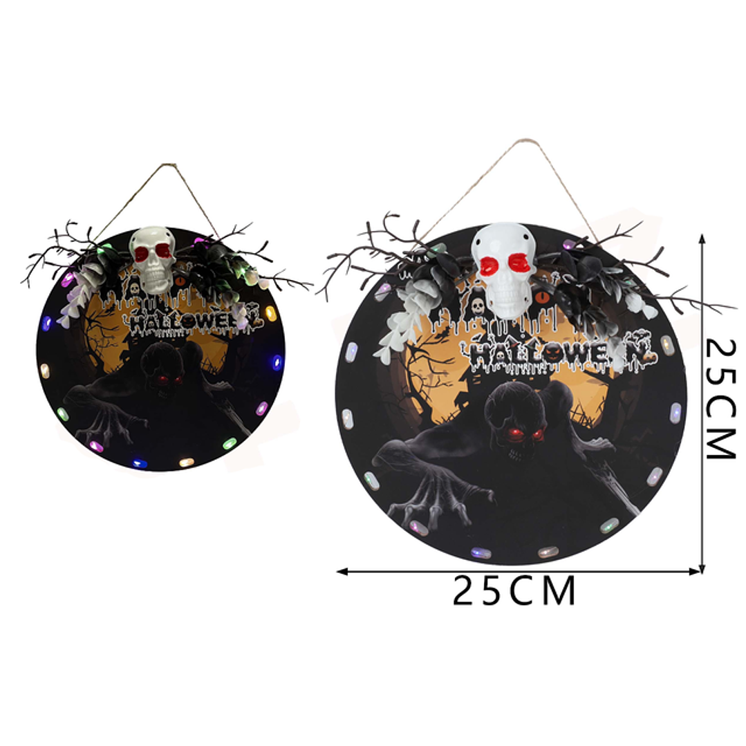 Decoracion De Pared Con Luz Halloween 1