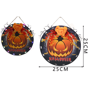 Decoracion De Pared Calabaza Con Luz Halloween