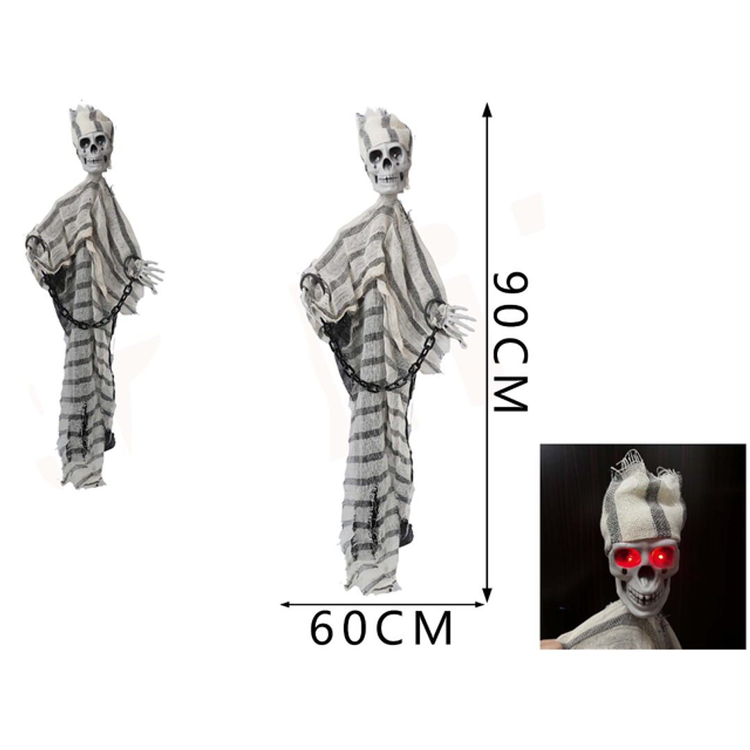 Colgante Prisionero Con Sonido Y Luz Halloween 1