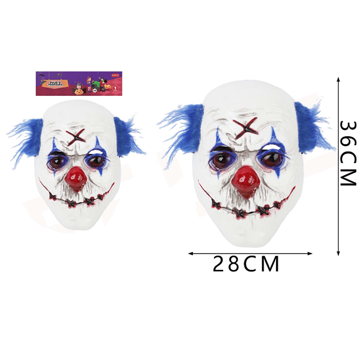 Mascara Payaso Boca Cosida Halloween 1