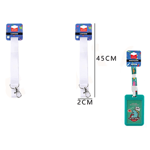 Lanyard Blanco 245Cm