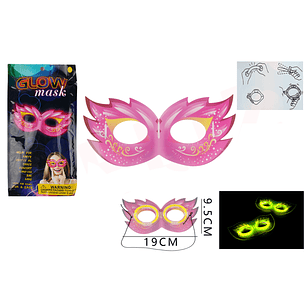 Antifaz rosa Fluorescente 9.5*19cm