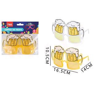Lentes de Fiesta cerveza 14*16.5*10.5cm