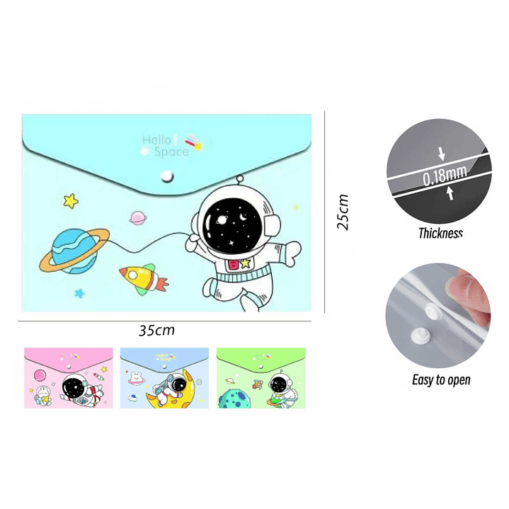 Carpeta con Botón Astronauta FC 1