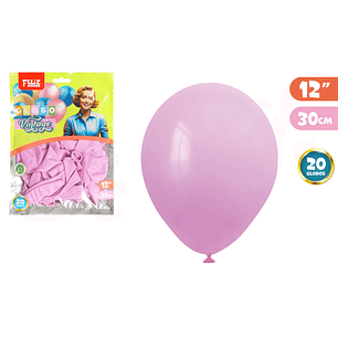 Globos Latex Vintage Rosado 30Cm 20Pcs