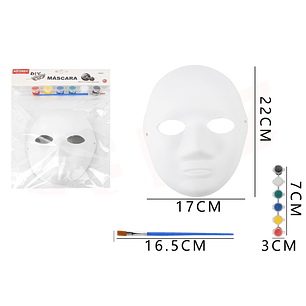 Mascara Blanca Cara Con Pintura