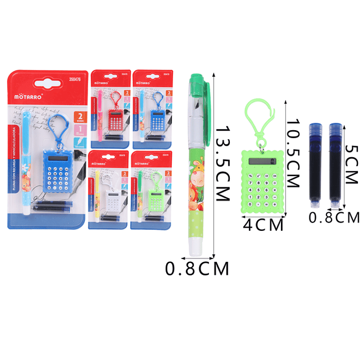 Set de Pluma+Calculadora 4pcs 1