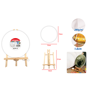 Canvas Redondo 15Cm Tripode