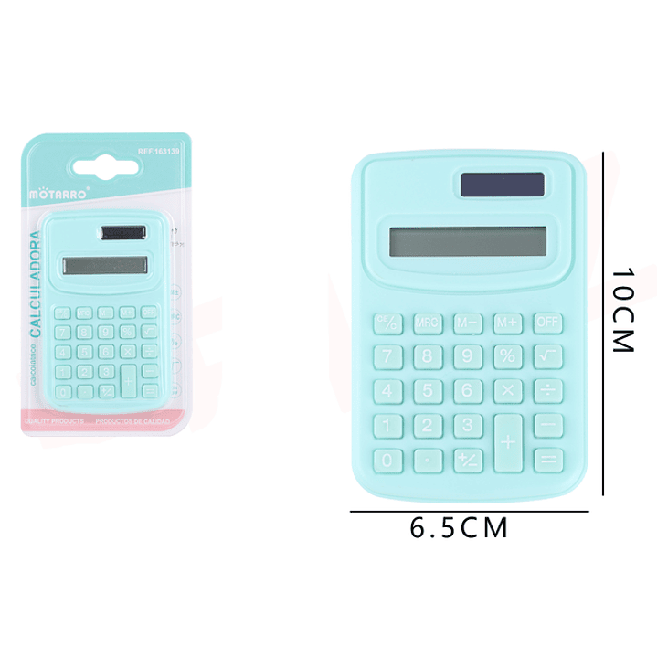 Calculadora verde macaron 1
