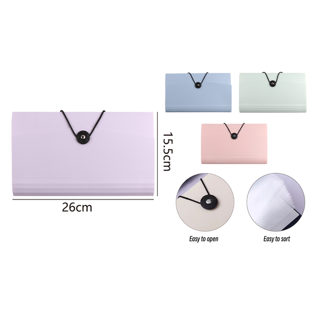 Carpeta con elastica para boletas a6 1