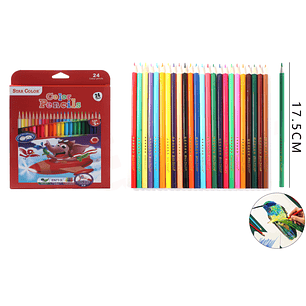 Lapices de colores 17.5cm 24pcs