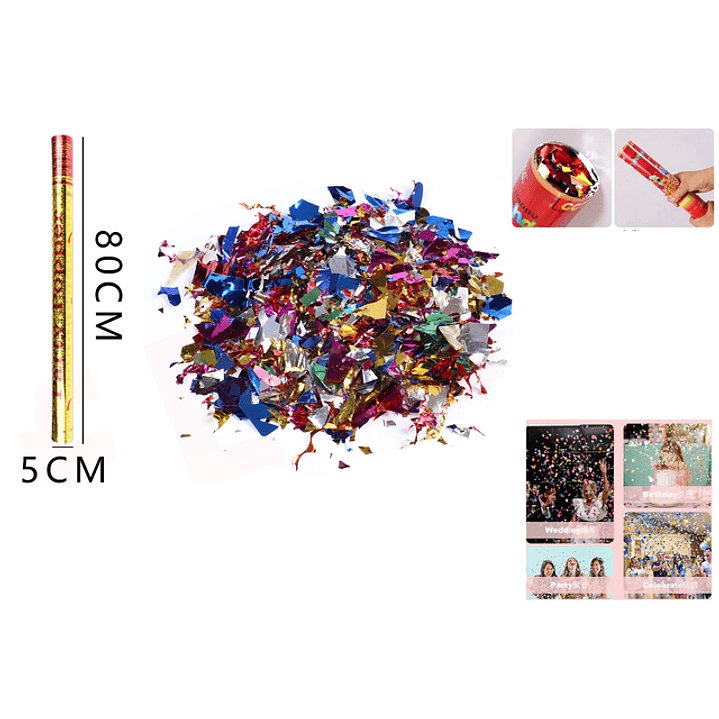 Lanza confeti 80cm 1