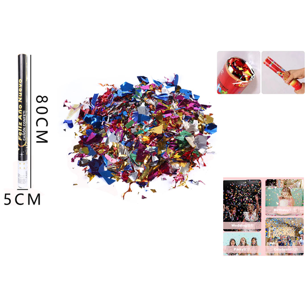 Lanza confeti año nuevo 80cm 1