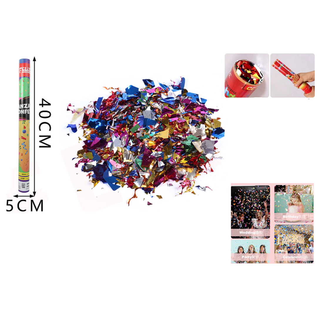 Lanza confeti 40cm 1