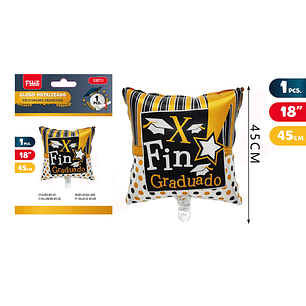 Globo metal f.graduado 45cm