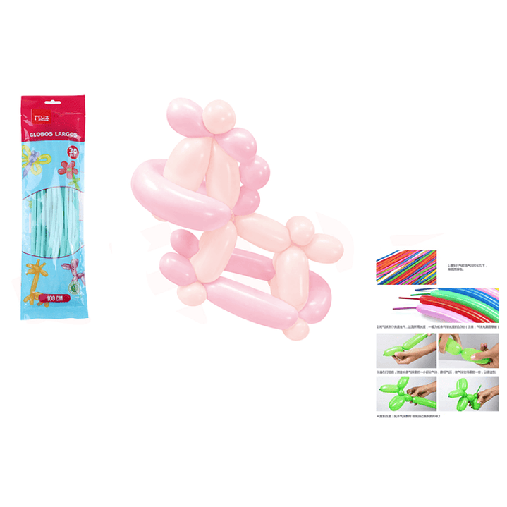 Globos largo pastel tiffany 30pcs 28cm 1