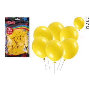 Globos amarillo 23cm 25pcs